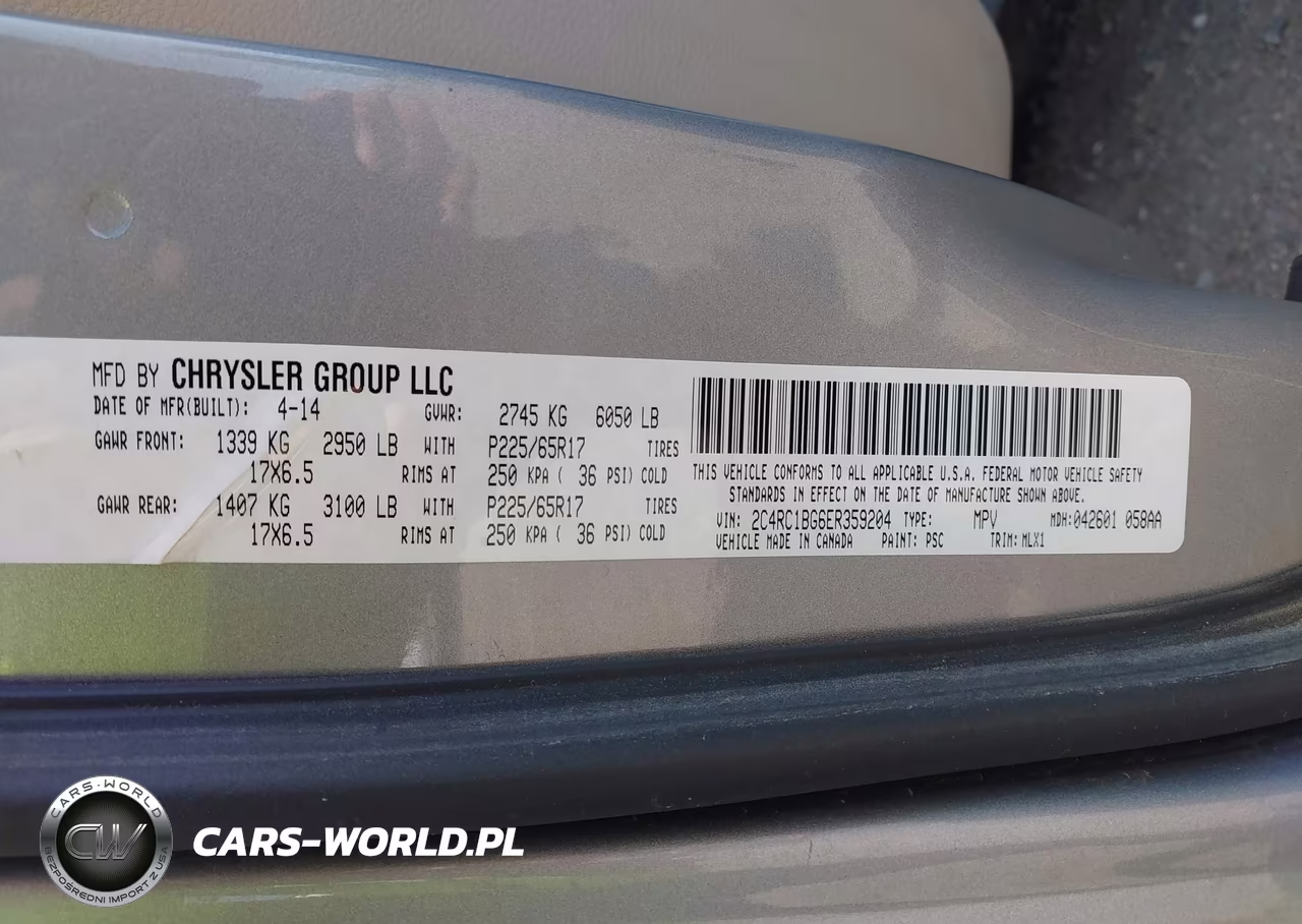 2014 Chrysler Town & Country Touring VIN:2C4RC1BG6ER359204 - 9
