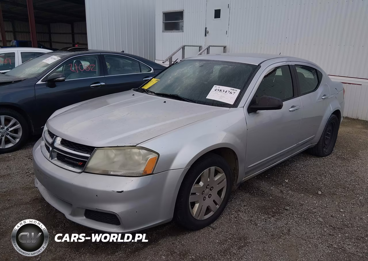 2012 Dodge Avenger Se VIN:1C3CDZAB6CN324006 - 2
