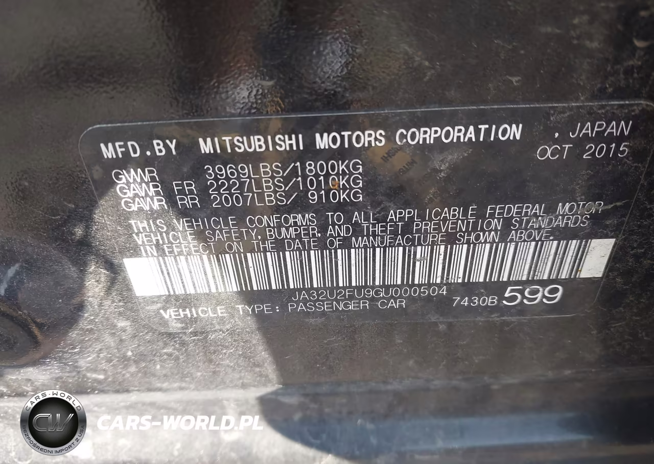 2016 Mitsubishi Lancer Es VIN:JA32U2FU9GU000504 - 9
