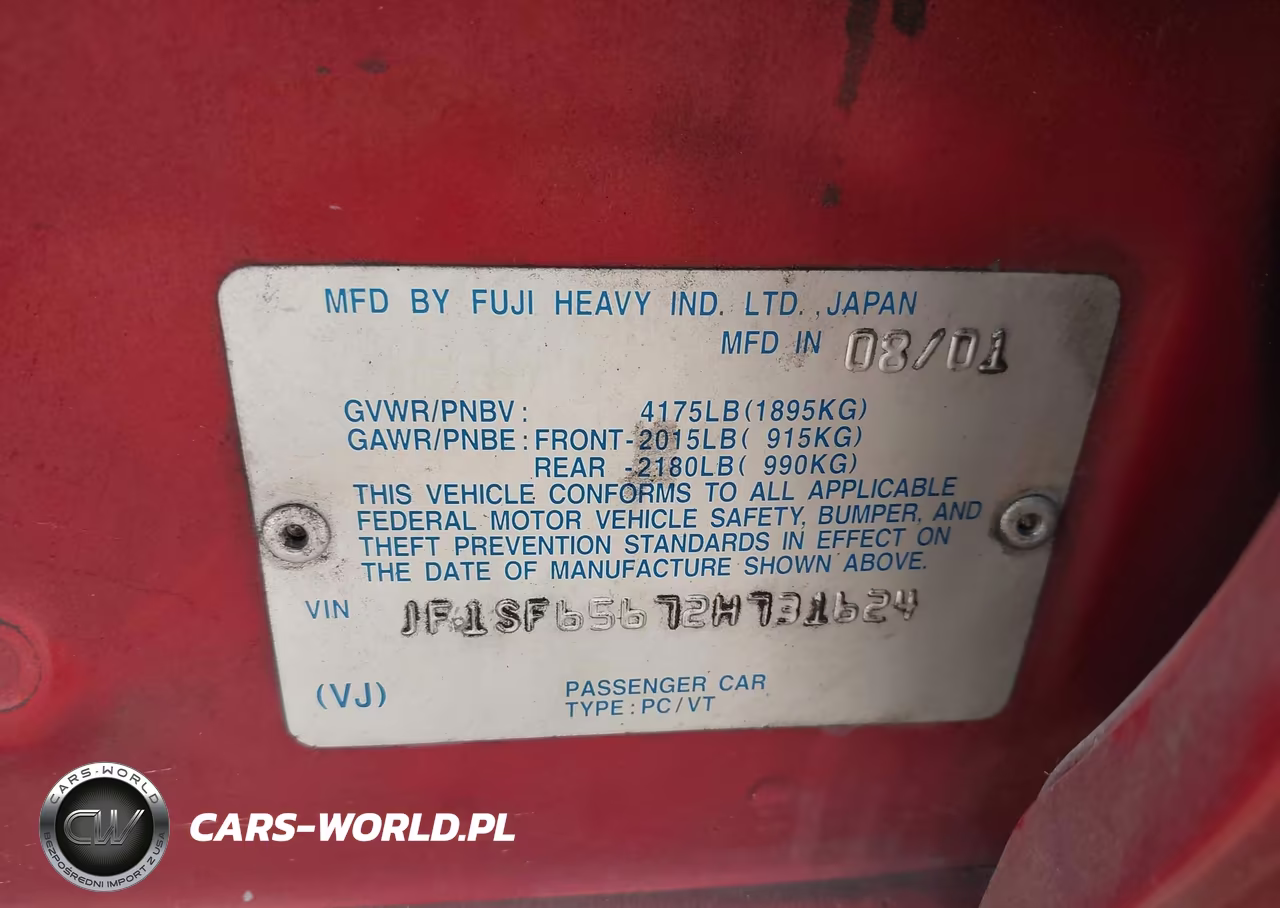 2002 Subaru Forester S VIN:JF1SF65672H731624 - 9