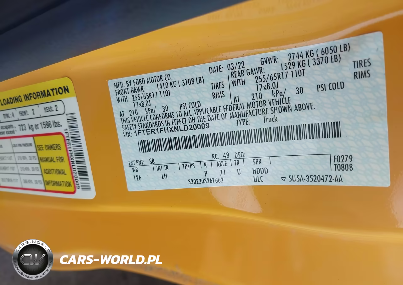 2022 Ford Ranger Xlt VIN:1FTER1FHXNLD20009 - 9