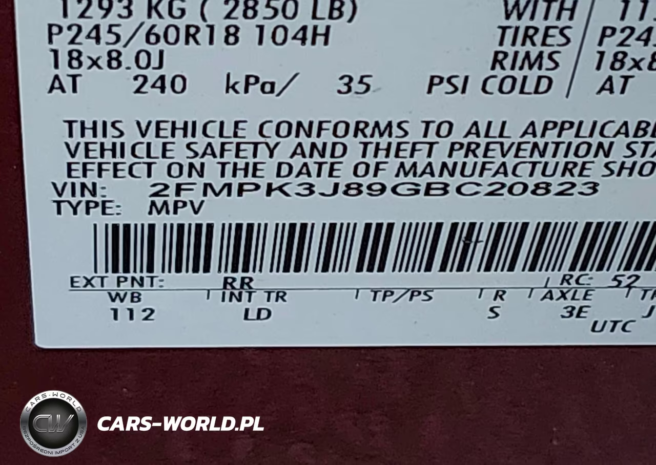 2016 Ford Edge Sel VIN:2FMPK3J89GBC20823 - 9