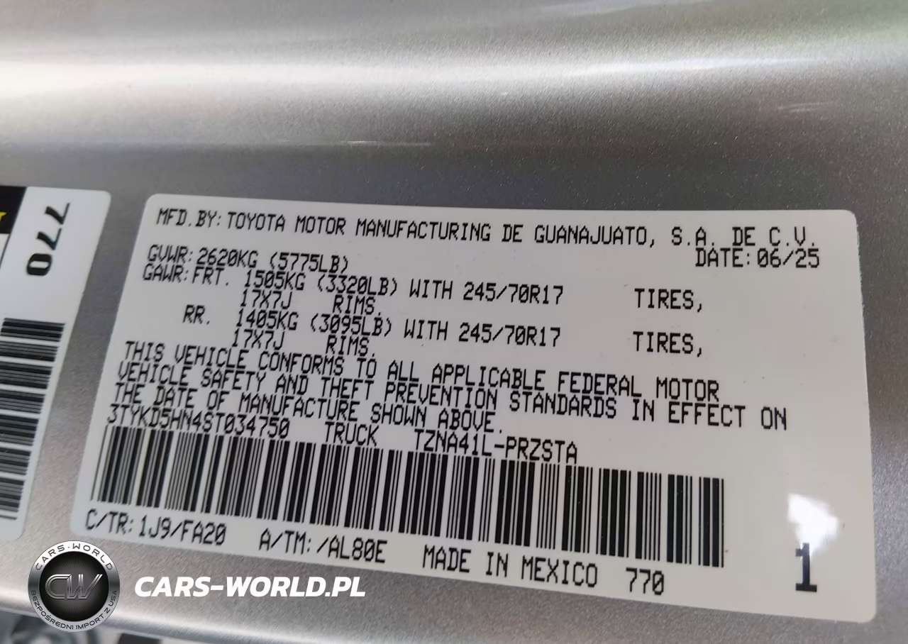 2025 Toyota Tacoma Sr VIN:3TYKD5HN4ST034750 - 9