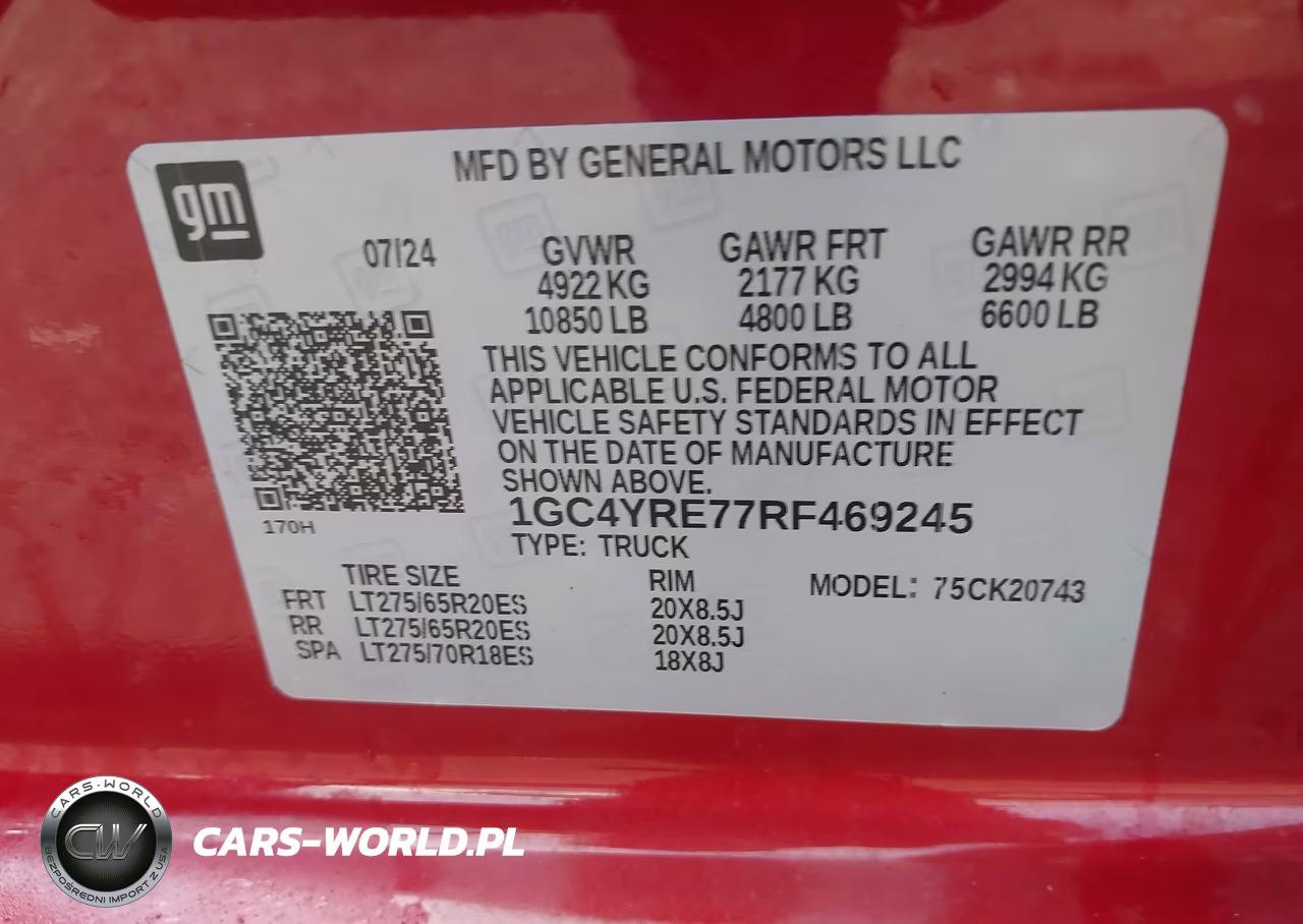 2024 Chevrolet Silverado 2500Hd 4Wd Standard Bed High Country VIN:1GC4YRE77RF469245 - 8