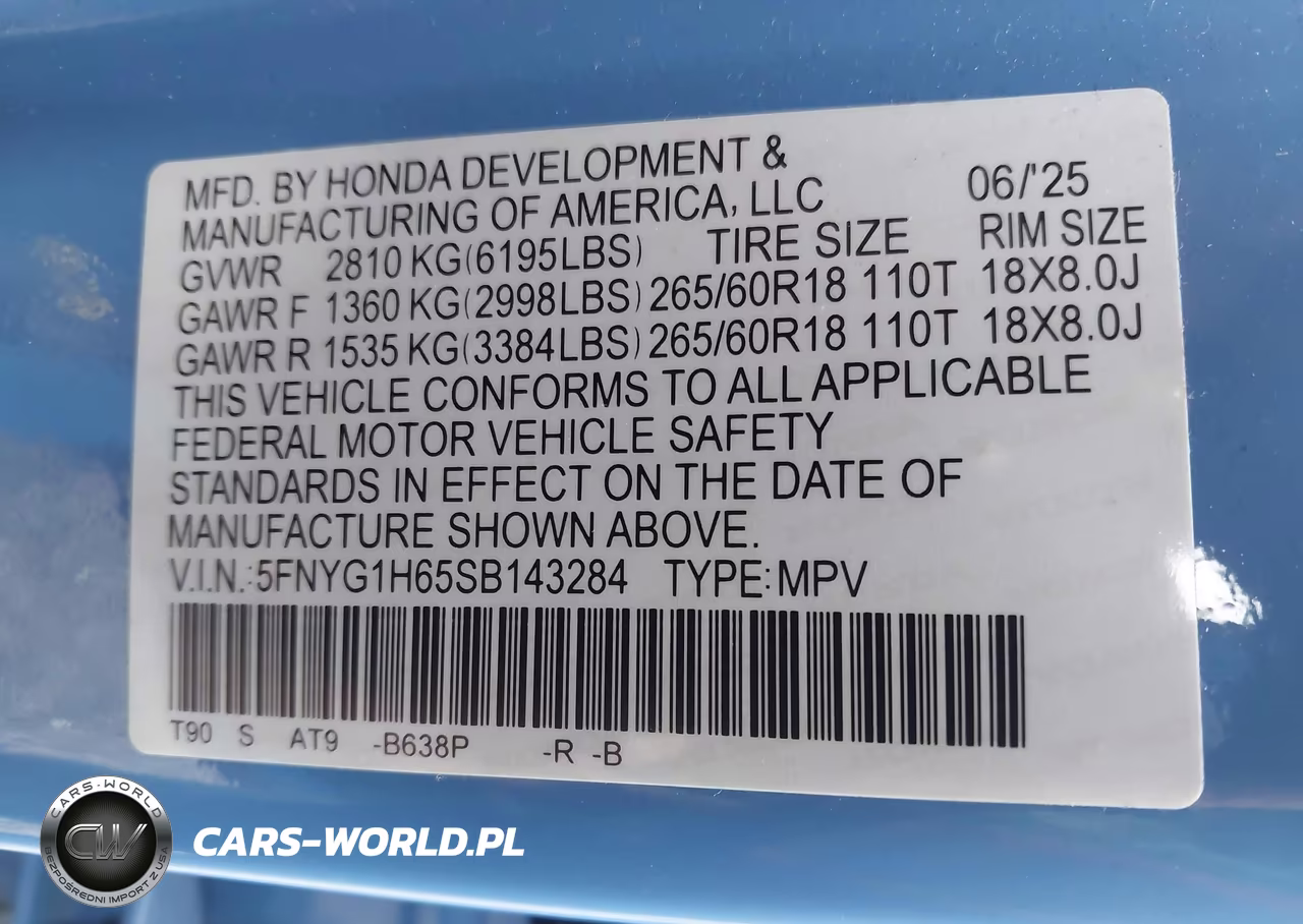 2025 Honda Pilot Trailsport VIN:5FNYG1H65SB143284 - 9