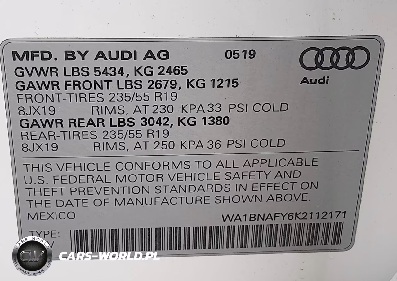 2019 Audi Q5 45 Premium VIN:WA1BNAFY6K2112171 - 9