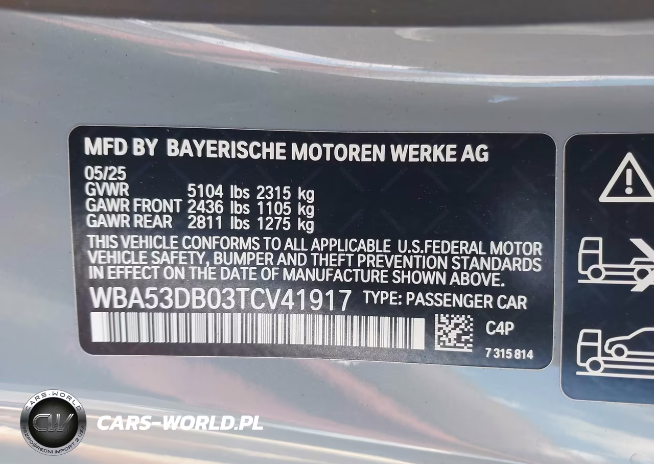 2026 BMW 430I xDrive VIN:WBA53DB03TCV41917 - 9