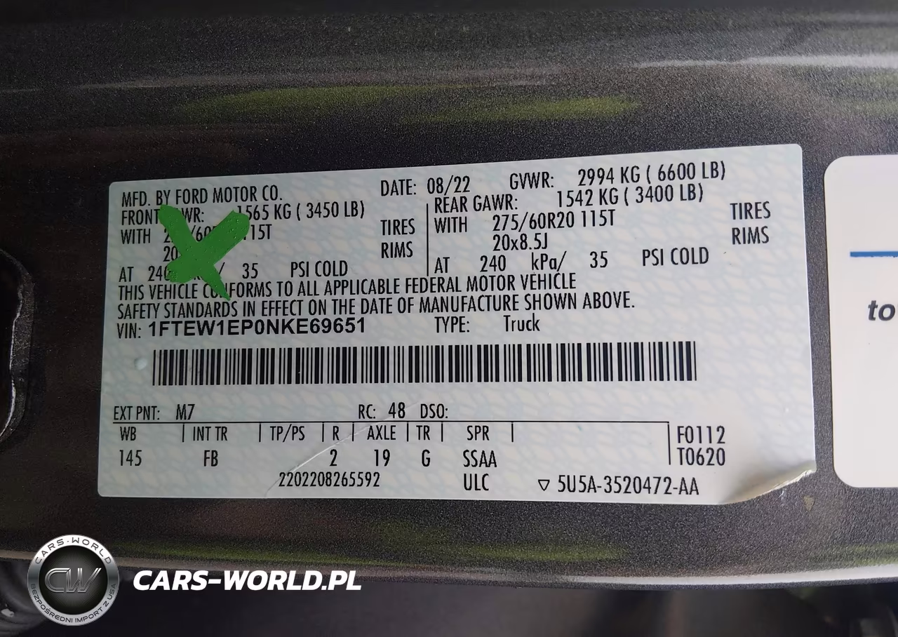2022 Ford F-150 Xlt VIN:1FTEW1EP0NKE69651 - 9
