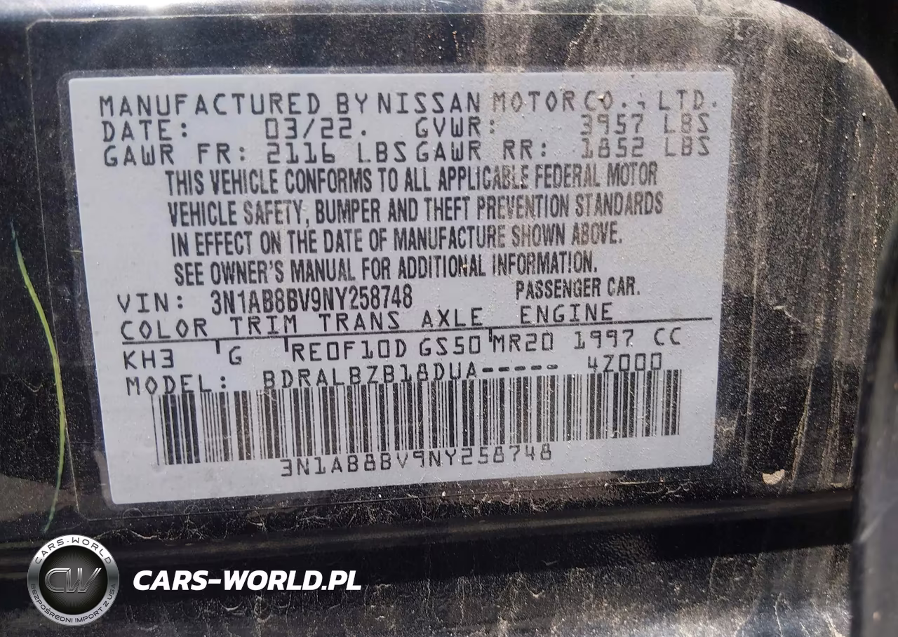 2022 Nissan Sentra S Xtronic Cvt VIN:3N1AB8BV9NY258748 - 9