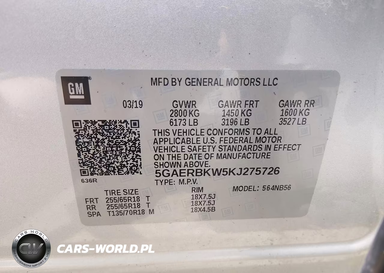 2019 Buick Enclave Fwd Essence VIN:5GAERBKW5KJ275726 - 9