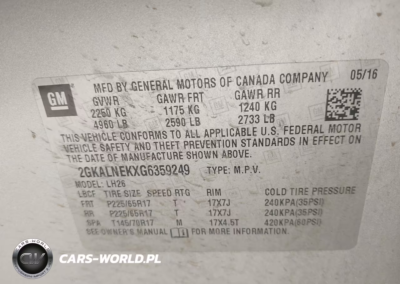 2016 GMC Terrain Sle-2 VIN:2GKALNEKXG6359249 - 9