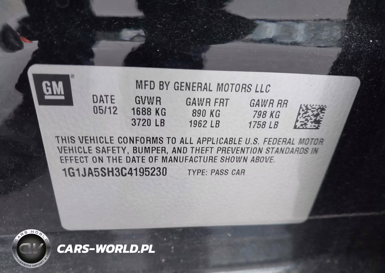 2012 Chevrolet Sonic 2Ls VIN:1G1JA5SH3C4195230 - 9