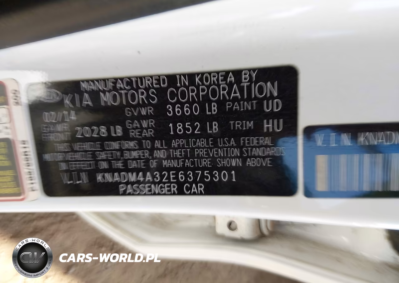 2014 Kia Rio Lx VIN:KNADM4A32E6375301 - 9