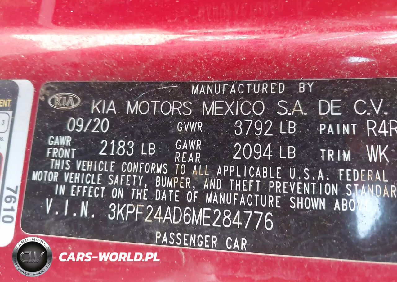 2021 Kia Forte Lxs VIN:3KPF24AD6ME284776 - 9