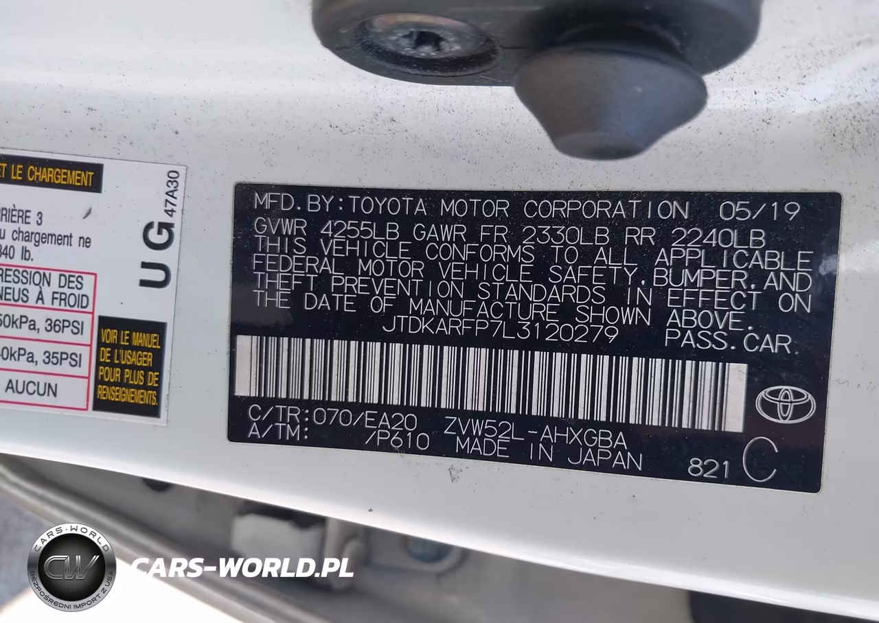 2020 Toyota Prius Prime Xle VIN:JTDKARFP7L3120279 - 9