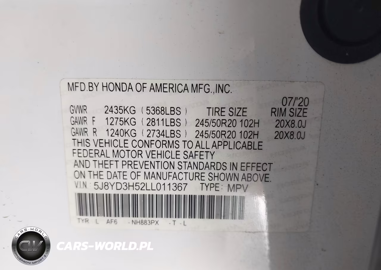 2020 Acura Mdx Technology Package VIN:5J8YD3H52LL011367 - 9