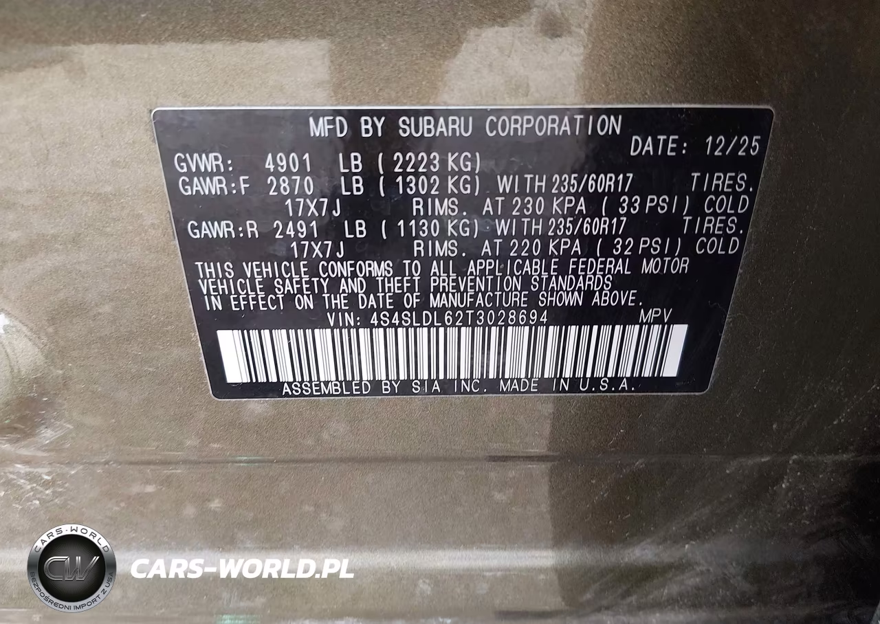 2026 Subaru Forester Wilderness VIN:4S4SLDL62T3028694 - 9