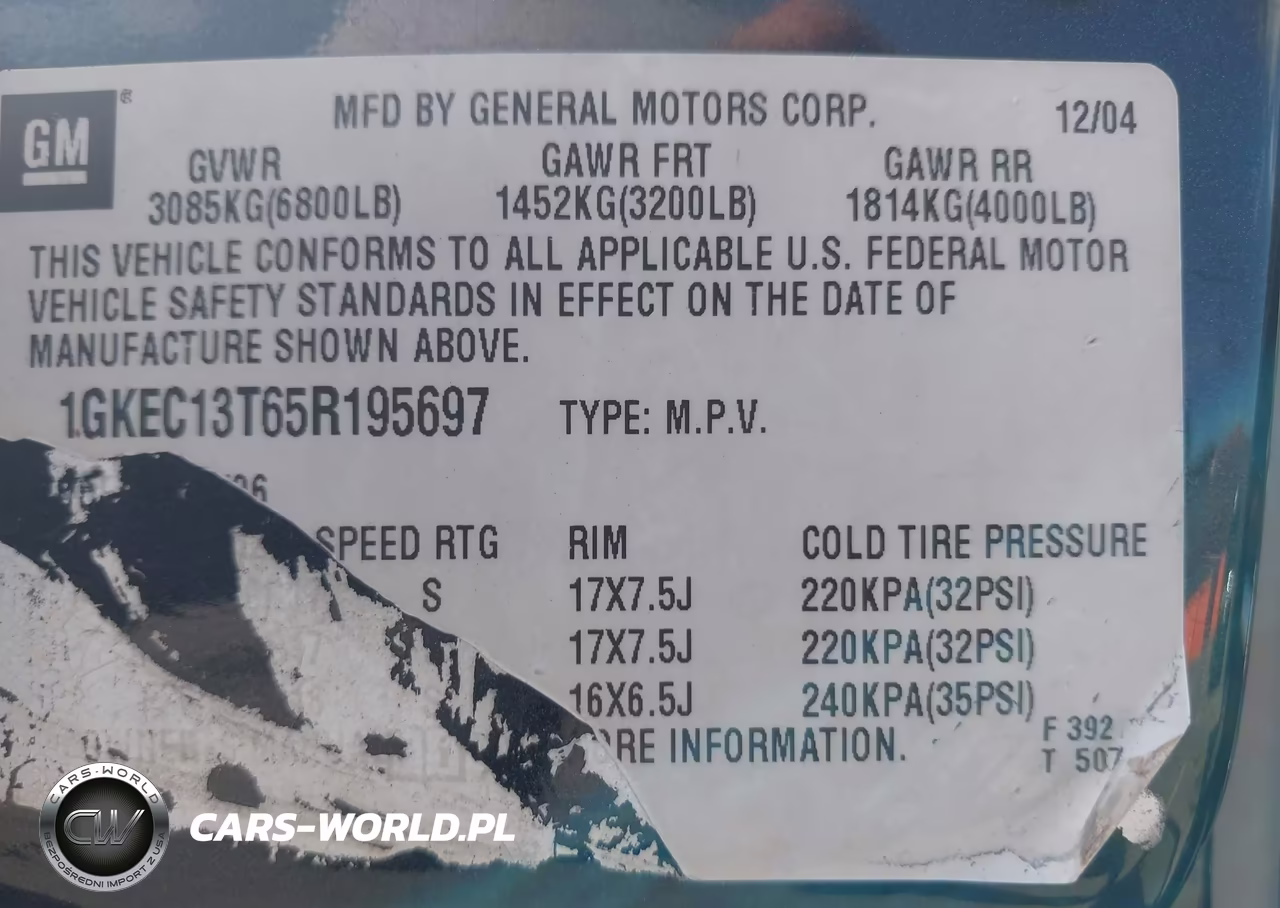 2005 GMC Yukon Slt VIN:1GKEC13T65R195697 - 9
