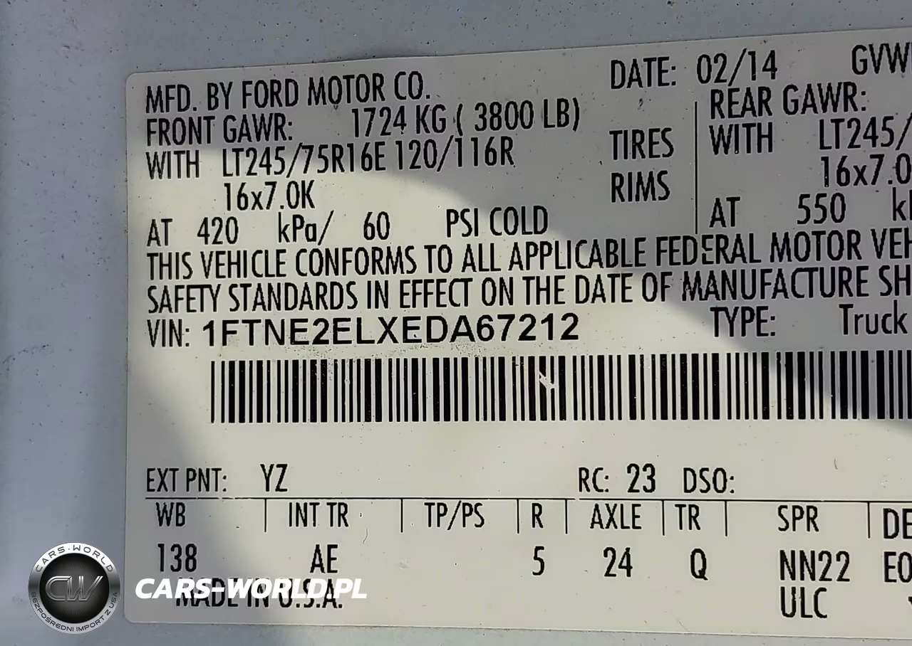 2014 Ford E-250 Commercial VIN:1FTNE2ELXEDA67212 - 9