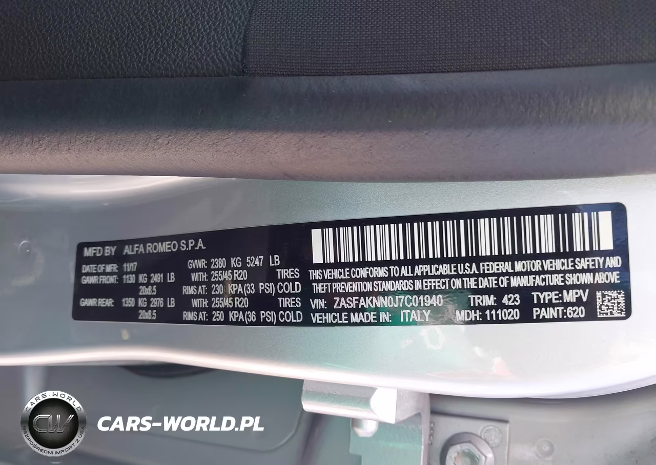 2018 Alfa Romeo Stelvio Ti Sport Awd VIN:ZASFAKNN0J7C01940 - 9