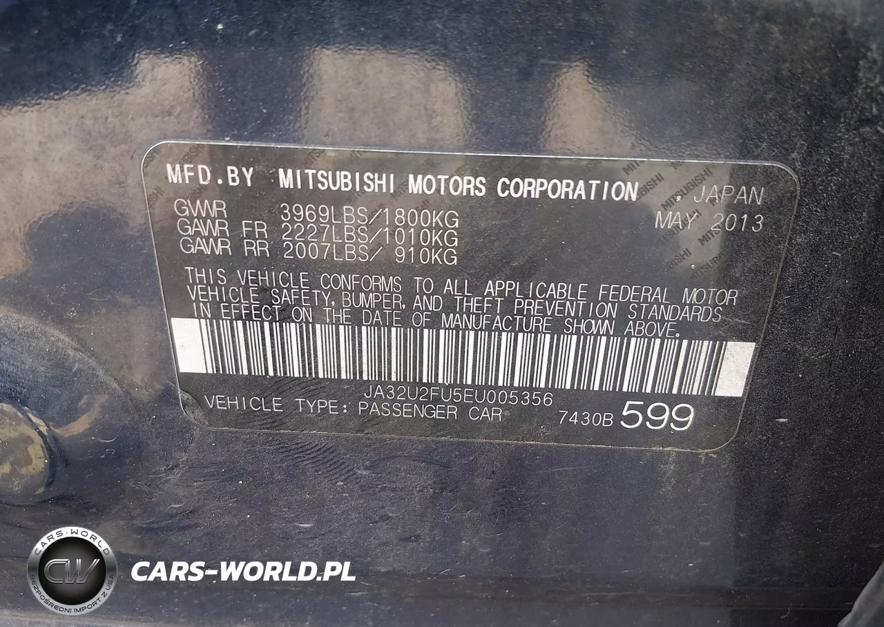 2014 Mitsubishi Lancer Es VIN:JA32U2FU5EU005356 - 9