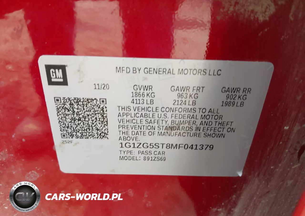 2021 Chevrolet Malibu Fwd Rs VIN:1G1ZG5ST8MF041379 - 9