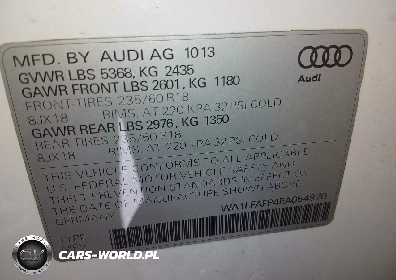 2014 Audi Q5 2.0T Premium VIN:WA1LFAFP4EA054970 - 9