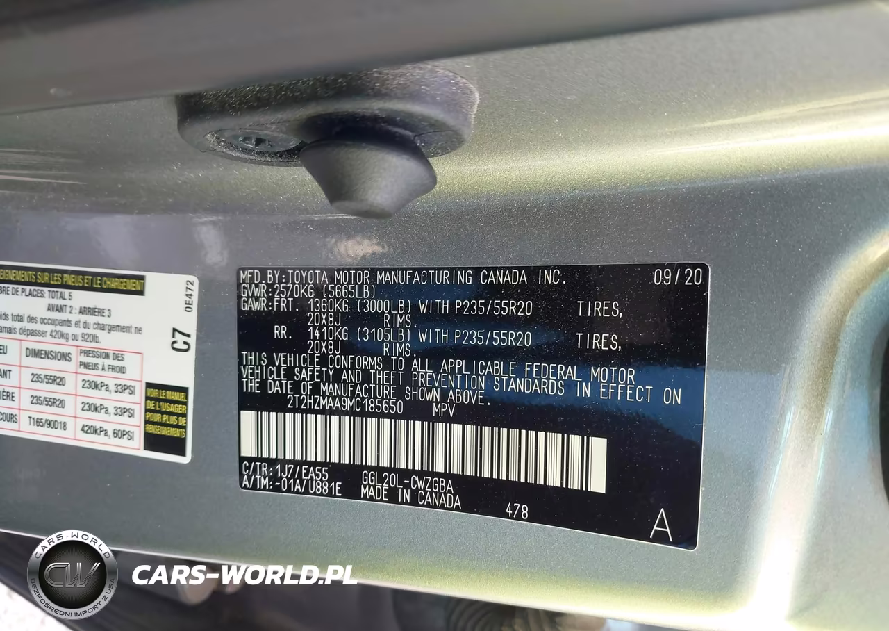 2021 Lexus Rx 350 VIN:2T2HZMAA9MC185650 - 9
