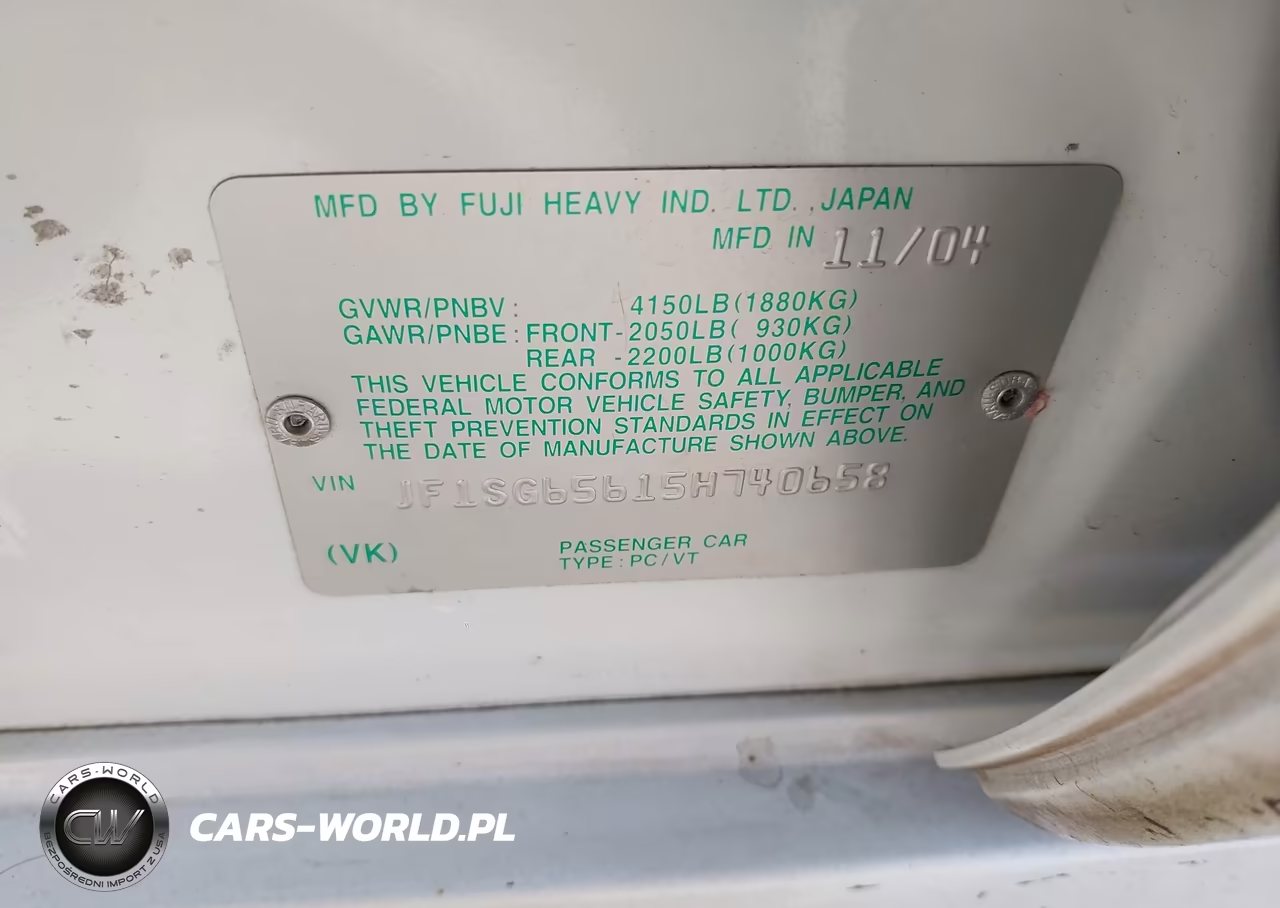 2005 Subaru Forester 2.5Xs VIN:JF1SG65615H740658 - 9