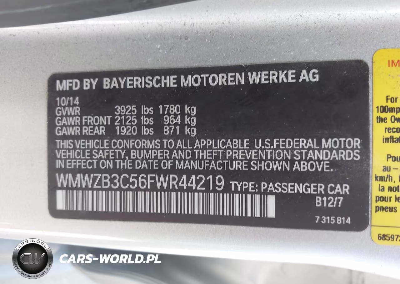 2015 Mini Countryman Cooper VIN:WMWZB3C56FWR44219 - 9