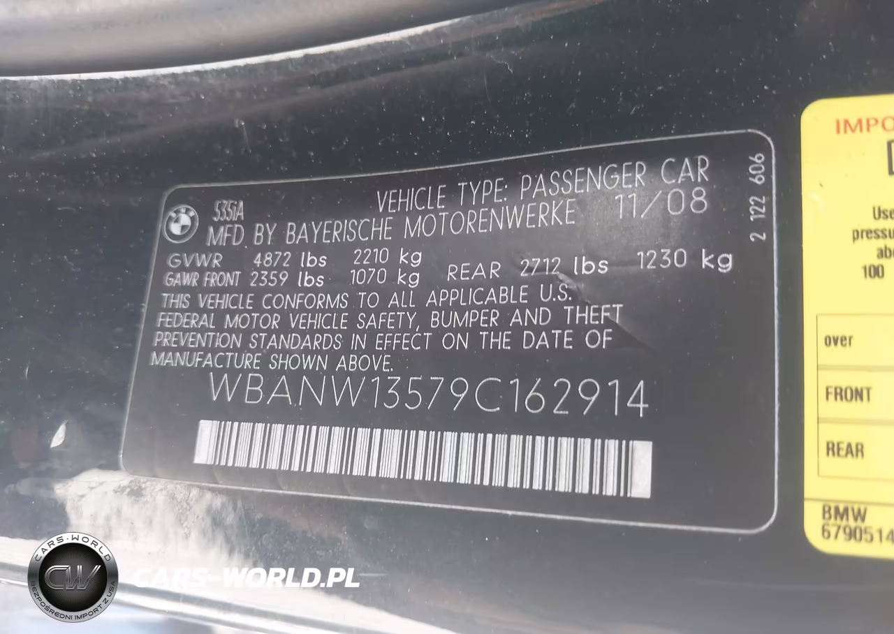 2009 BMW 535I VIN:WBANW13579C162914 - 9