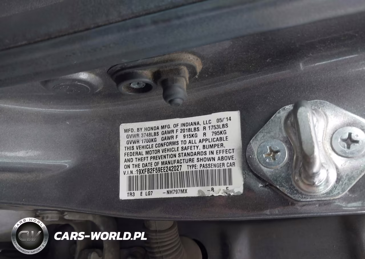 2014 Honda Civic Lx VIN:19XFB2F59EE242027 - 9