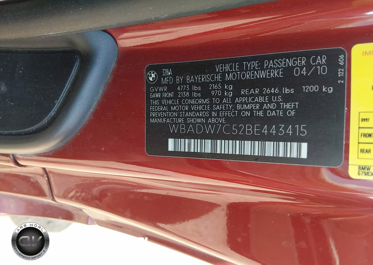 2011 BMW 328I VIN:WBADW7C52BE443415 - 9