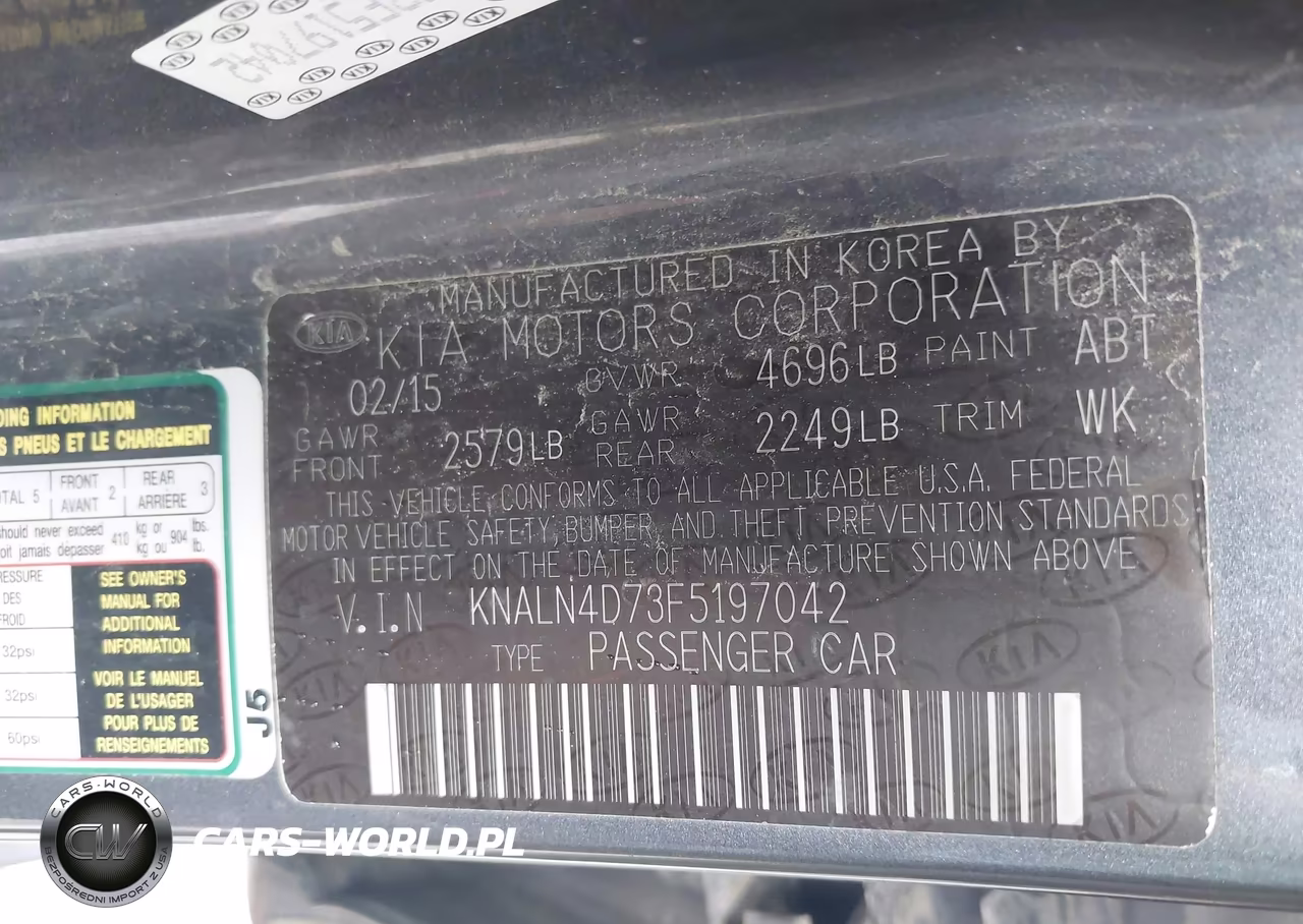 2015 Kia Cadenza Premium VIN:KNALN4D73F5197042 - 9