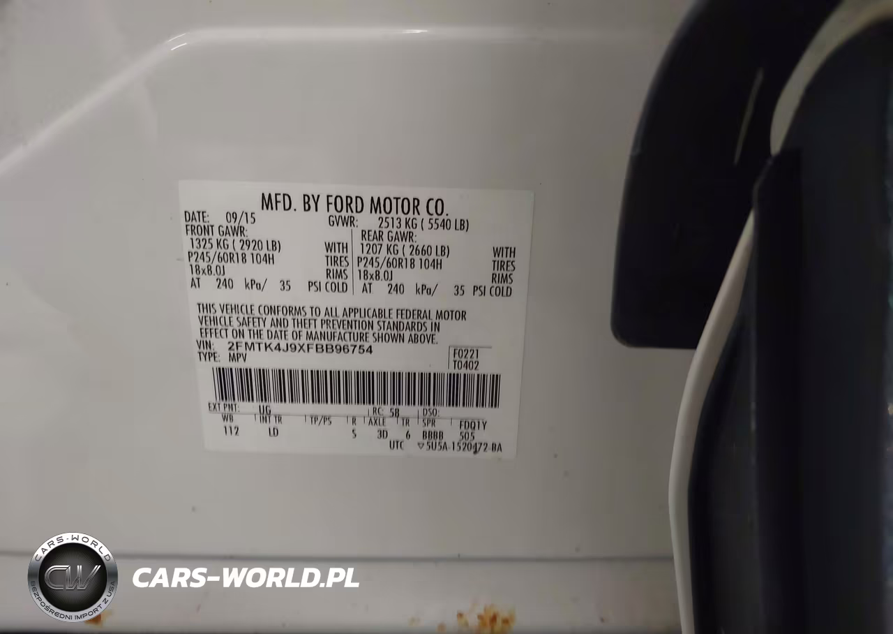 2015 Ford Edge Sel VIN:2FMTK4J9XFBB96754 - 9
