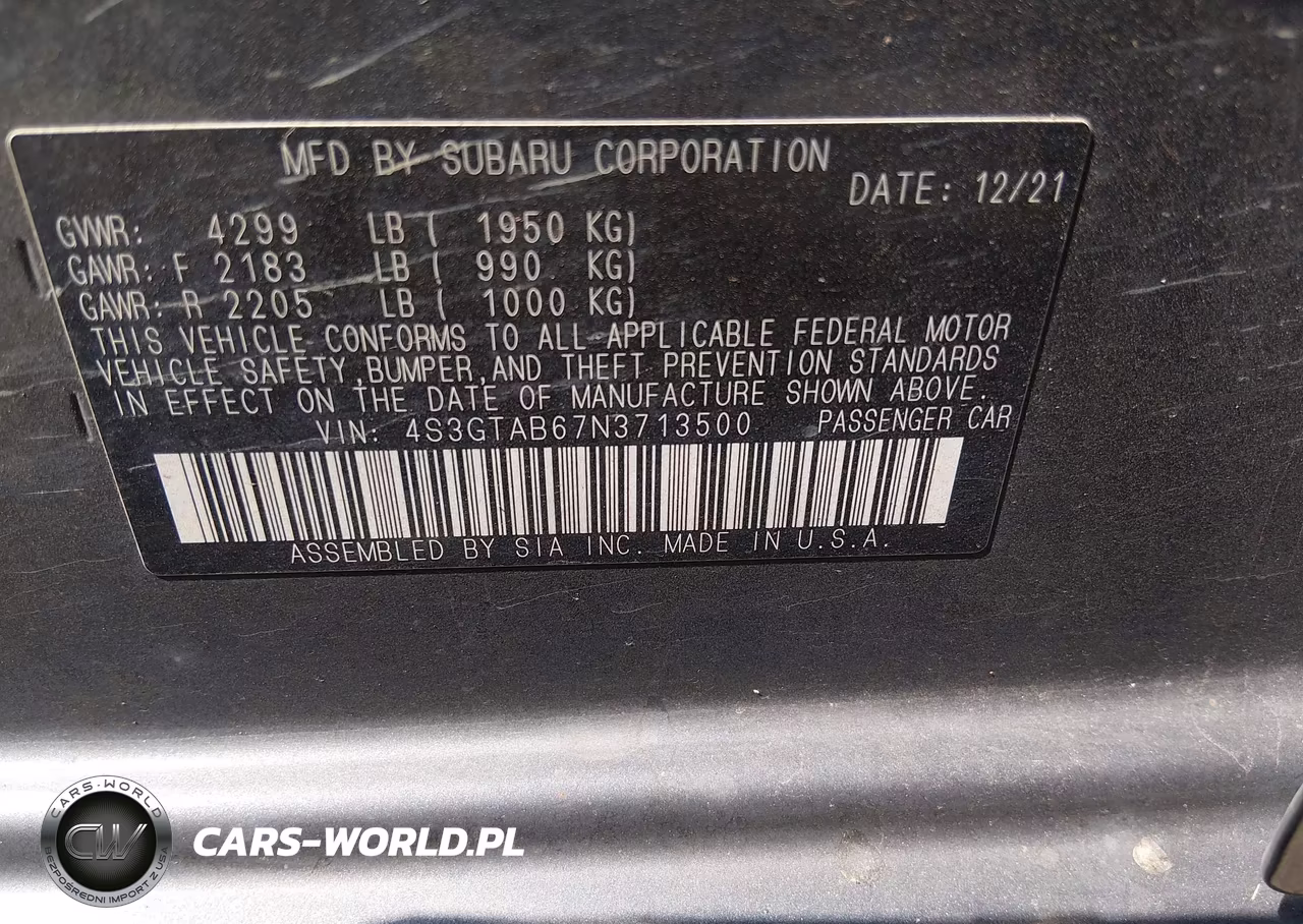 2022 Subaru Impreza Base 5-Door VIN:4S3GTAB67N3713500 - 9