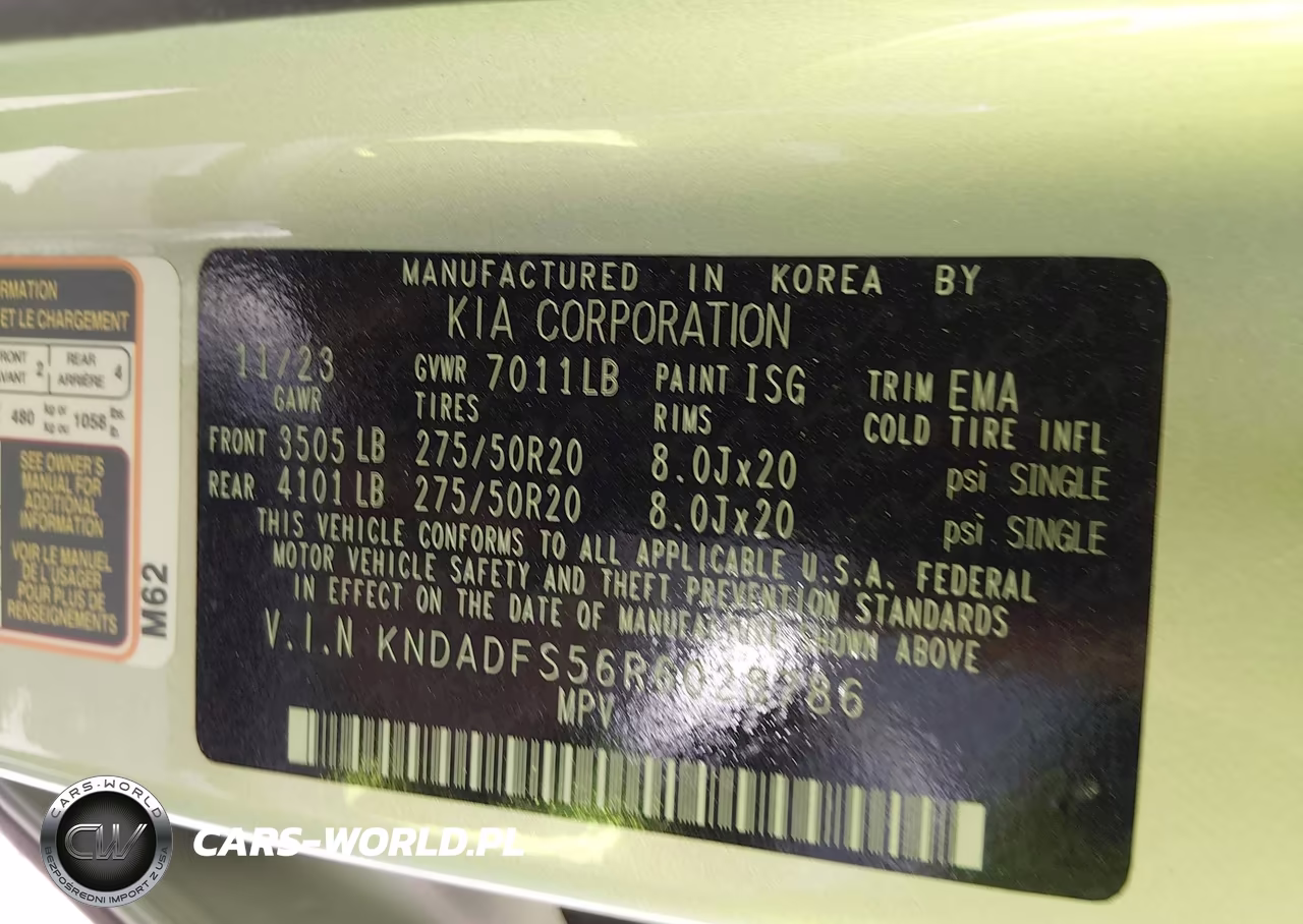 2024 Kia Ev9 Land VIN:KNDADFS56R6028786 - 9
