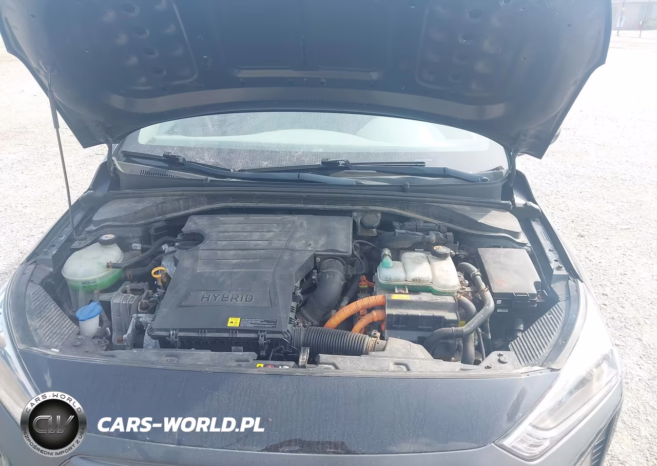 2017 Hyundai Ioniq Hybrid Blue VIN:KMHC65LC1HU056351 - 10