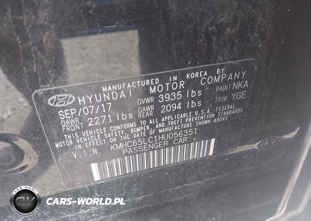2017 Hyundai Ioniq Hybrid Blue VIN:KMHC65LC1HU056351 - 9
