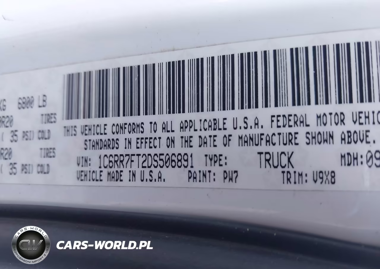2013 Ram 1500 Express VIN:1C6RR7FT2DS506891 - 9
