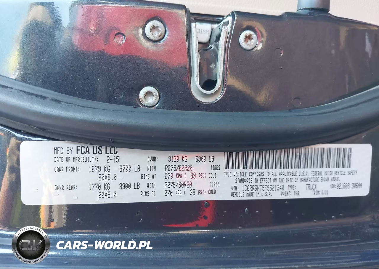 2015 Ram 1500 Laramie VIN:1C6RR6NT5FS621340 - 9