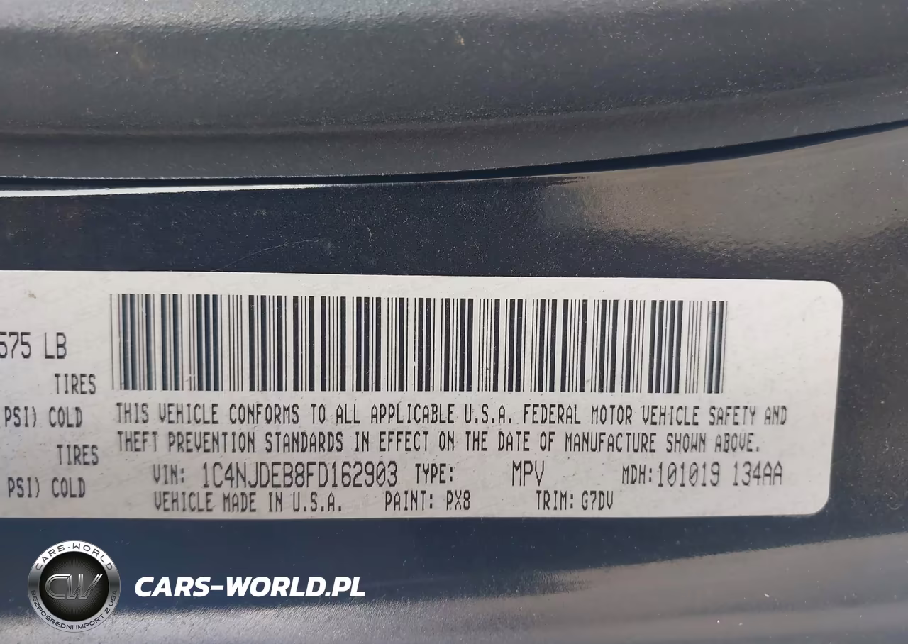 2015 Jeep Compass Latitude VIN:1C4NJDEB8FD162903 - 9