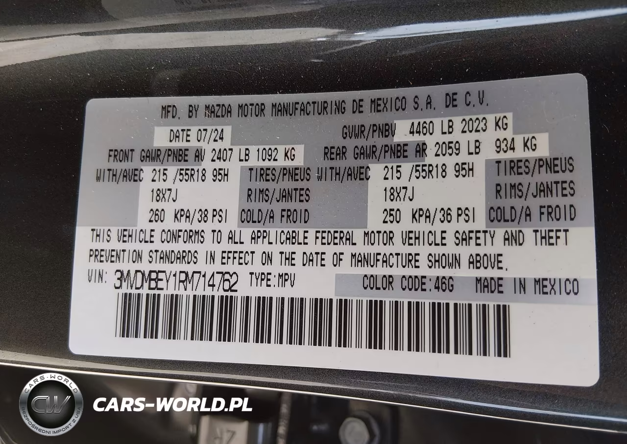 2024 Mazda Cx-30 2.5 Turbo Premium Plus Package VIN:3MVDMBEY1RM714762 - 9
