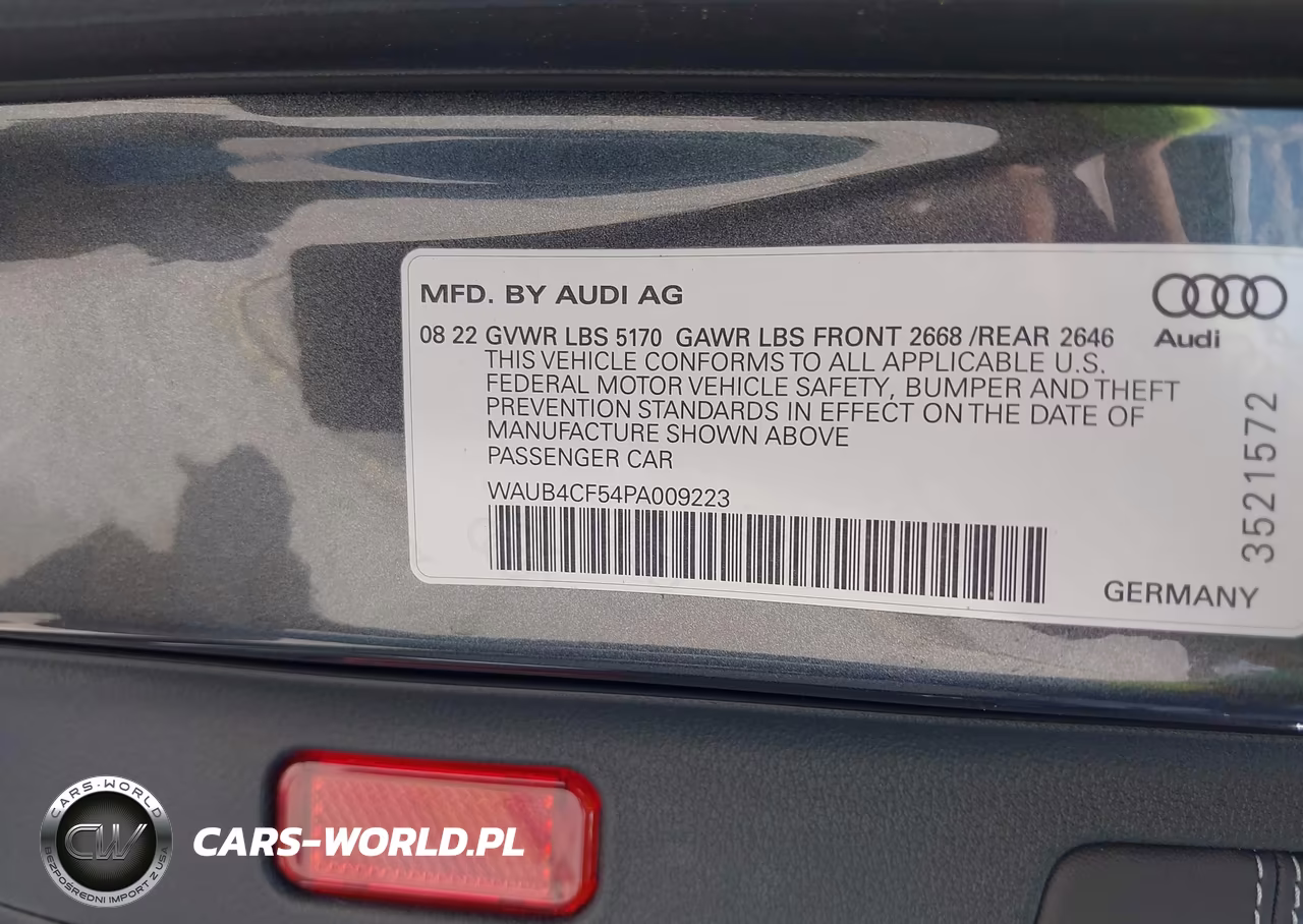 2023 Audi S5 Sportback Prestige Tfsi Quattro Tiptronic VIN:WAUB4CF54PA009223 - 9
