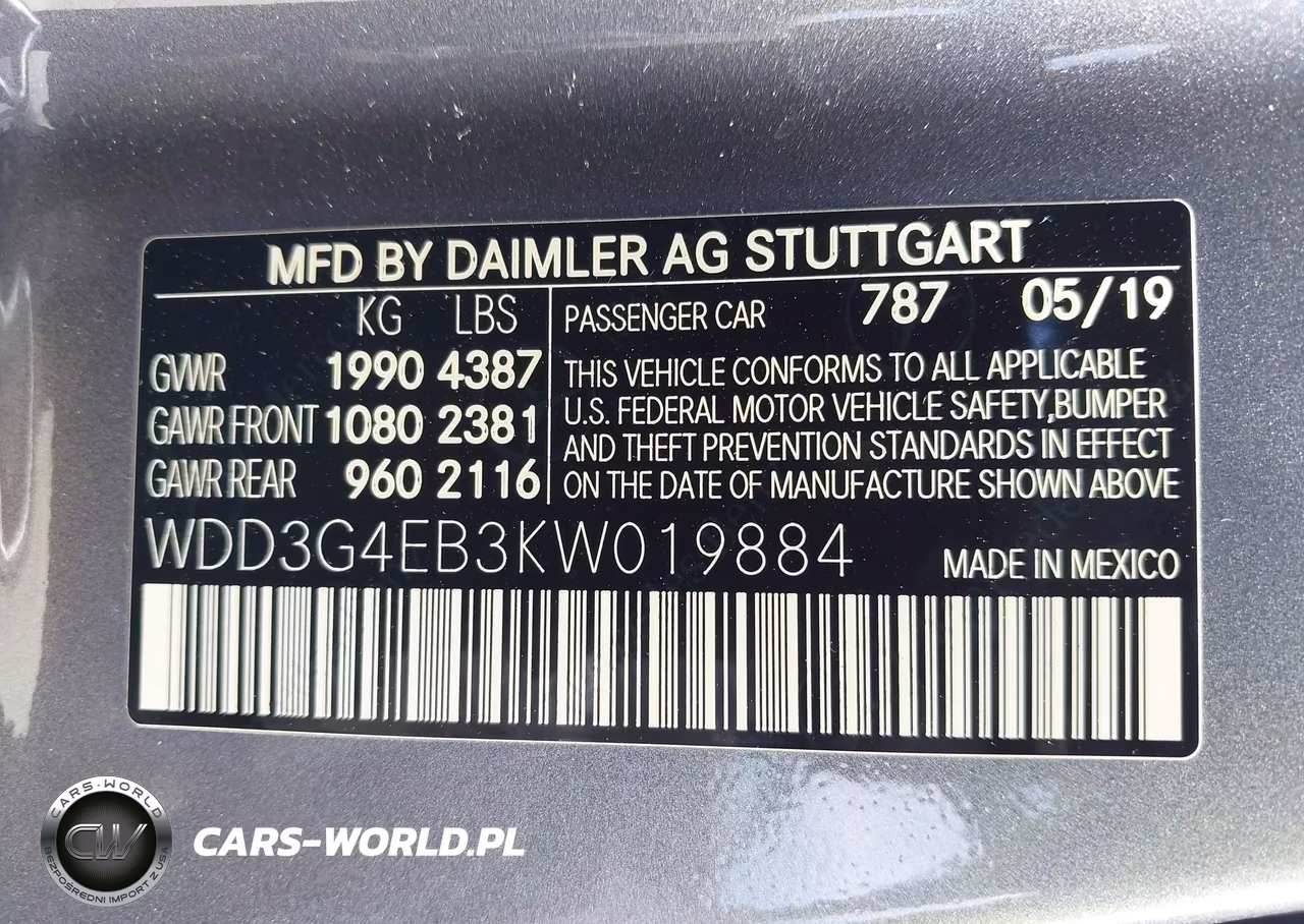 2019 Mercedes-Benz A 220 VIN:WDD3G4EB3KW019884 - 9