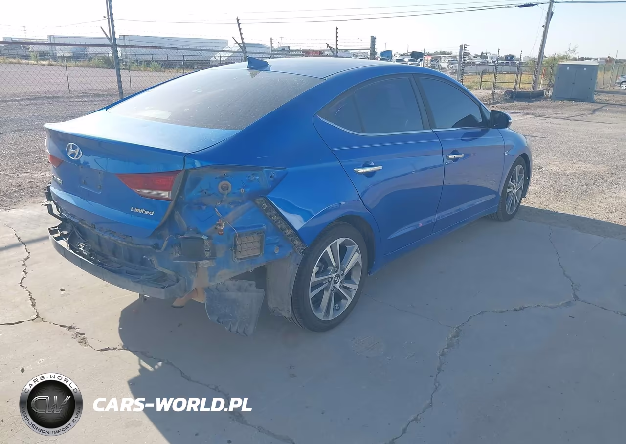 2017 Hyundai Elantra Limited VIN:KMHD84LF8HU106861 - 4
