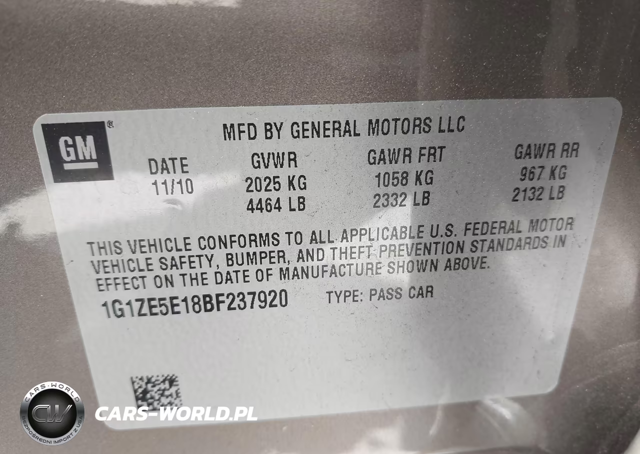2011 Chevrolet Malibu Ltz VIN:1G1ZE5E18BF237920 - 9
