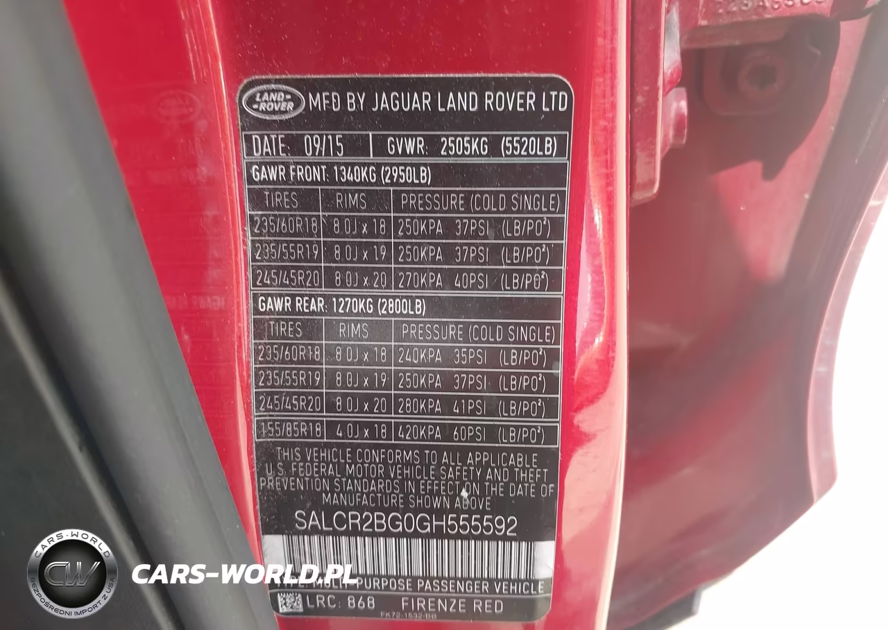 2016 Land Rover Discovery Sport Hse VIN:SALCR2BG0GH555592 - 9