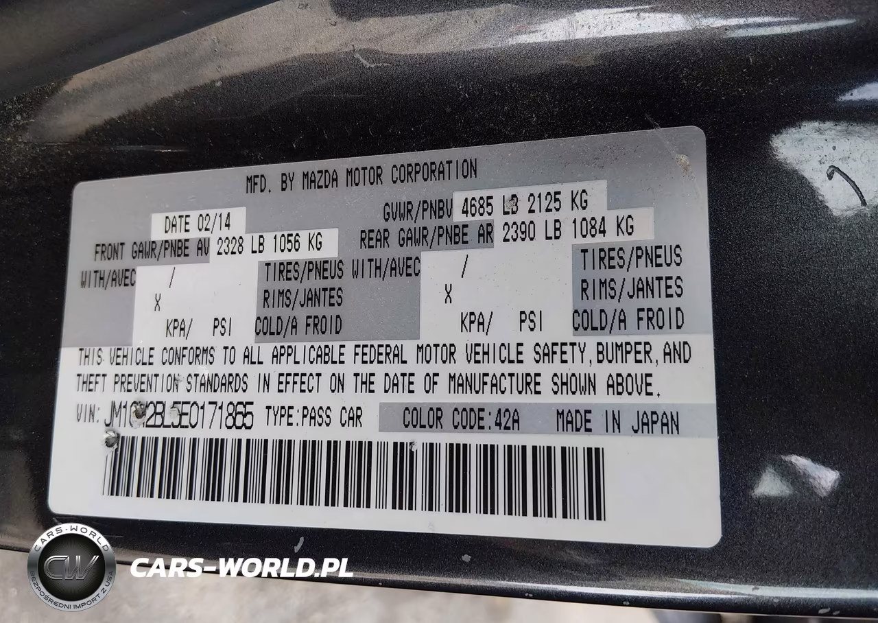 2014 Mazda Mazda5 Sport VIN:JM1CW2BL5E0171865 - 9