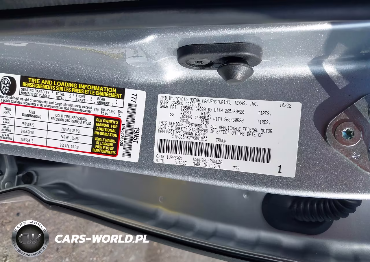 2023 Toyota Tundra Hybrid Limited VIN:5TFJC5AB7PX001592 - 9